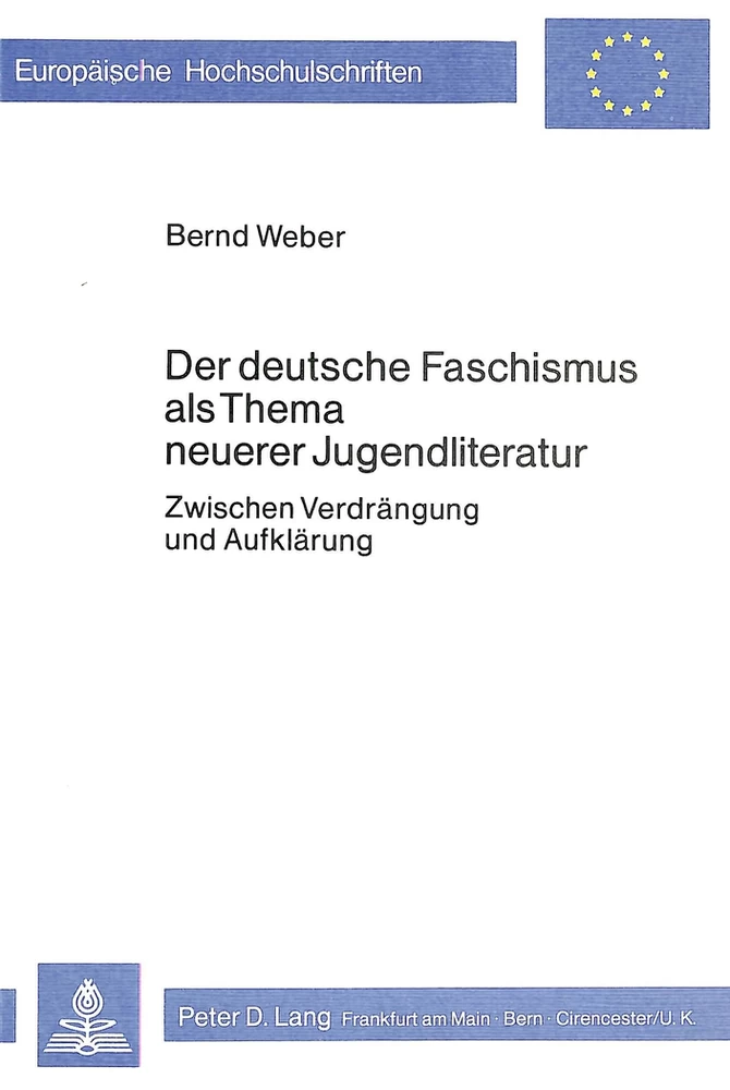 Titel: Der deutsche Faschismus als Thema neuerer Jugendliteratur