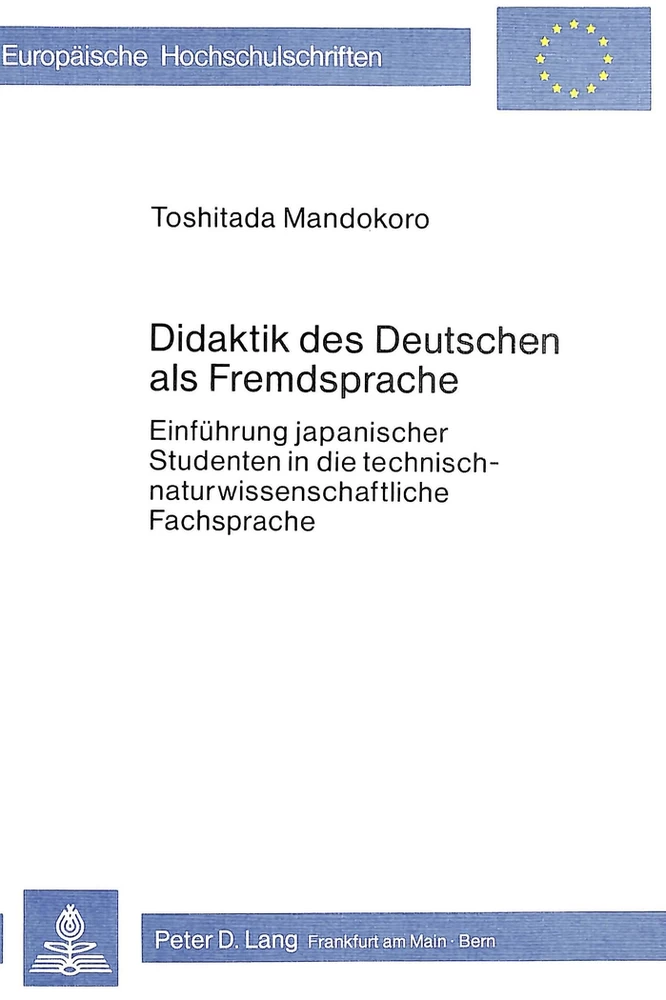 Titel: Didaktik des Deutschen als Fremdsprache
