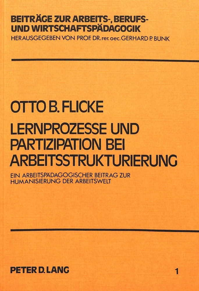 Titel: Lernprozesse und Partizipation bei Arbeitsstrukturierung