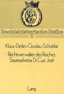 Title: Rechtsverwalter des Reiches- Staatssekretär Dr. Curt Joel