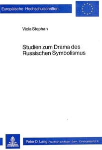 Titel: Studien zum Drama des russischen Symbolismus