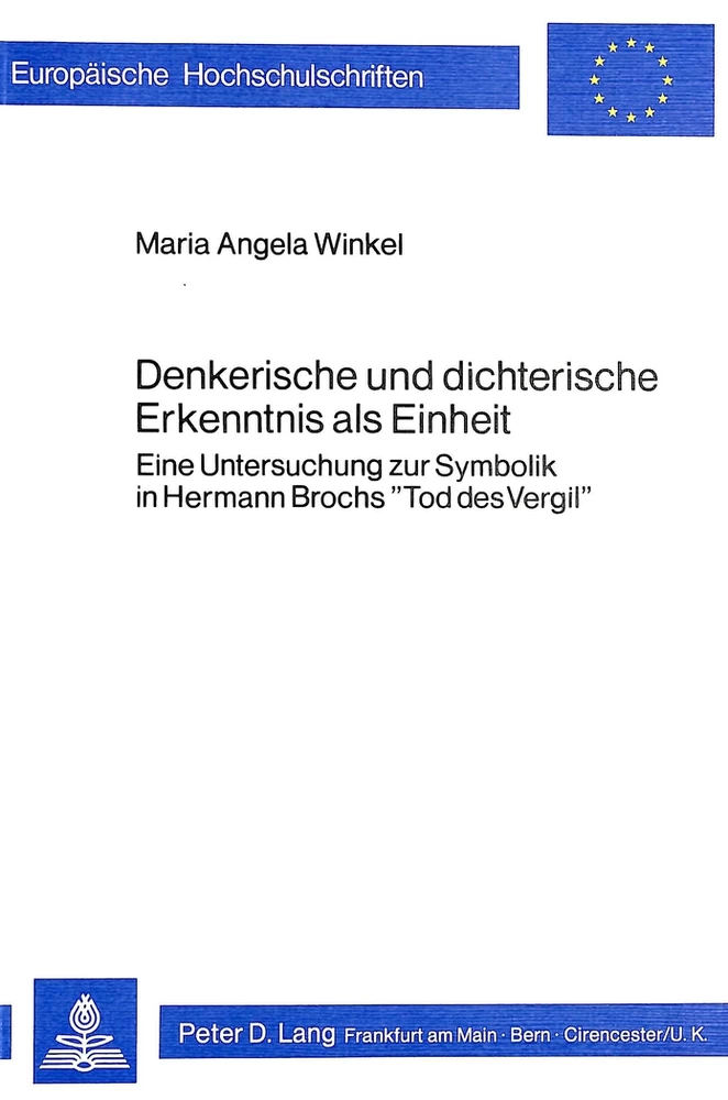 Title: Denkerische und dichterische Erkenntnis als Einheit