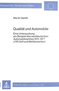 Title: Qualität und Automobile