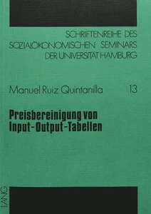 Title: Preisbereinigung von Input-Output-Tabellen