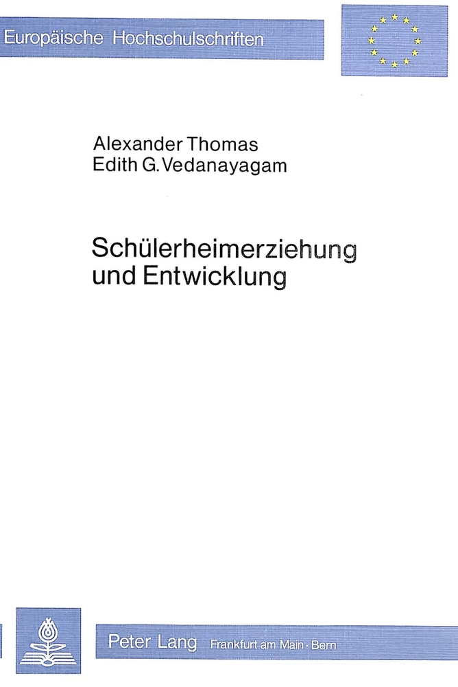 Title: Schülerheimerziehung und Entwicklung