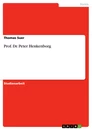 Título: Prof. Dr. Peter Henkenborg