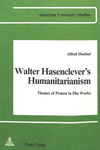 Title: Walter Hasenclever's Humanitarianism