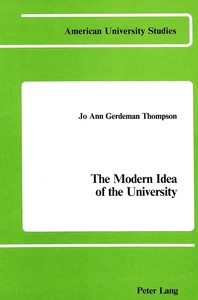 Title: The Modern Idea of the University