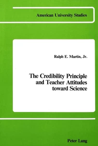 Title: The Credibility Principle and Teacher Attitudes Toward Science
