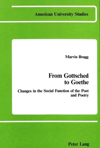 Title: From Gottsched to Goethe