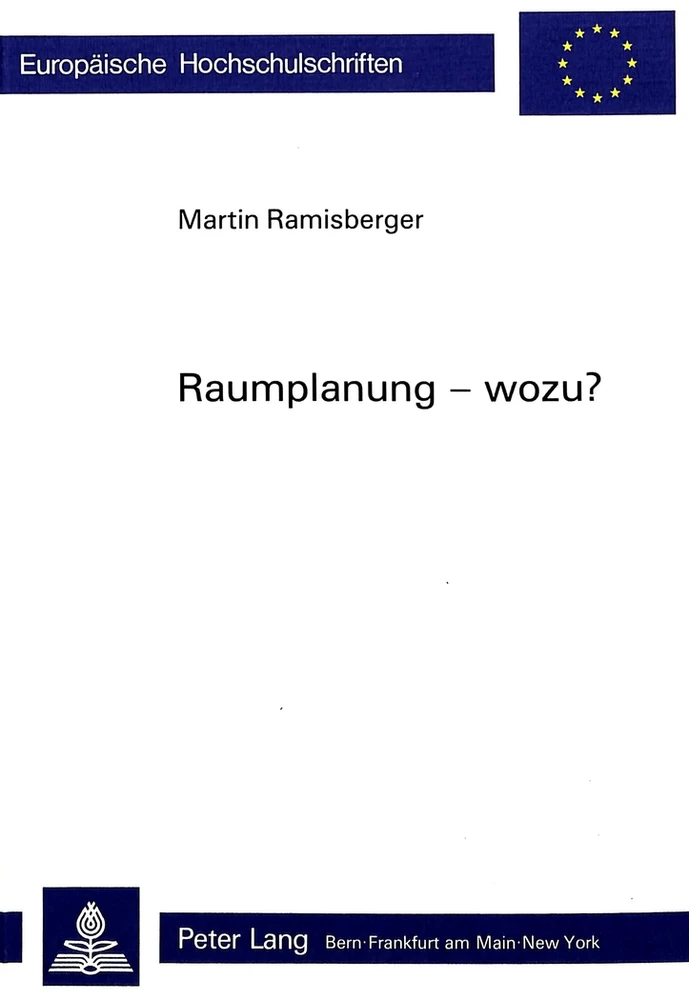 Title: Raumplanung - wozu?