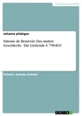Title: Simone de Beauvoir: Das andere Geschlecht - Die Liebende S. 799-831
