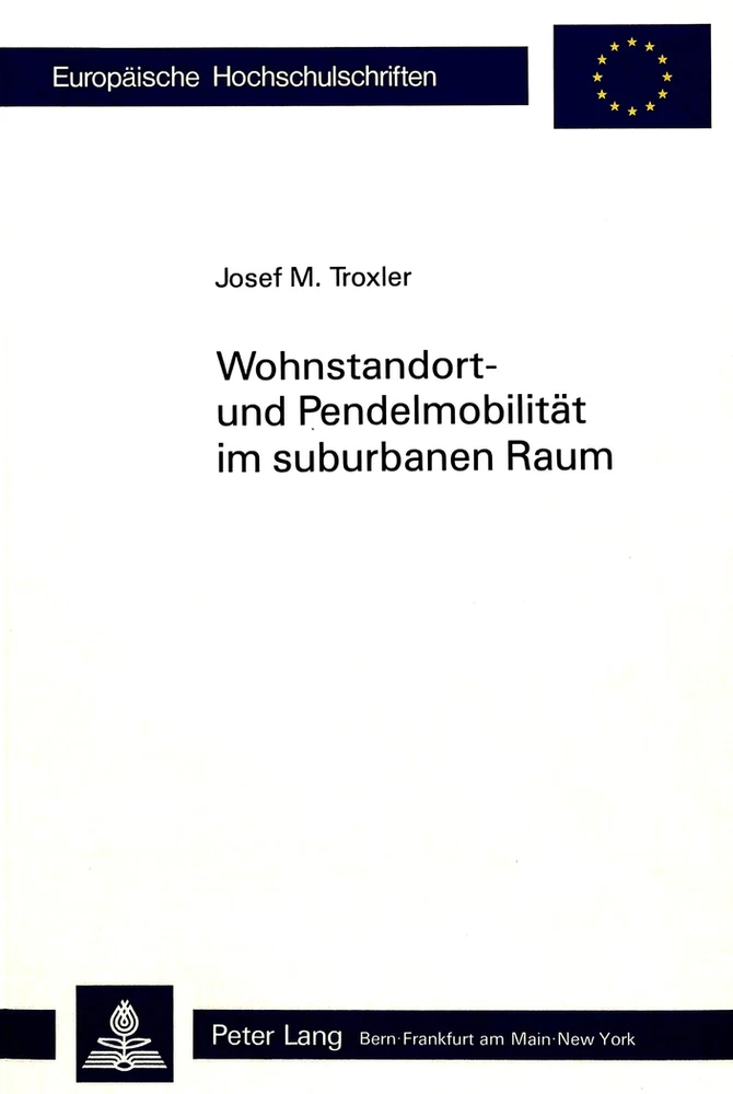 Title: Wohnstandort- und Pendelmobilität im suburbanen Raum