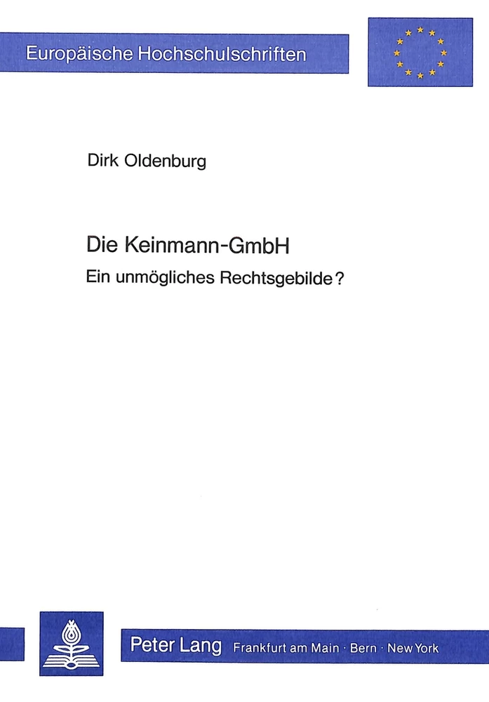 Titel: Die Keinmann-GmbH