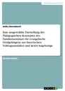 Titel: Eine ausgewählte Darstellung des Pädagogischen Konzeptes des Familienseminars für evangelische Strafgefangene aus bayerischen Vollzugsanstalten und deren Angehörige