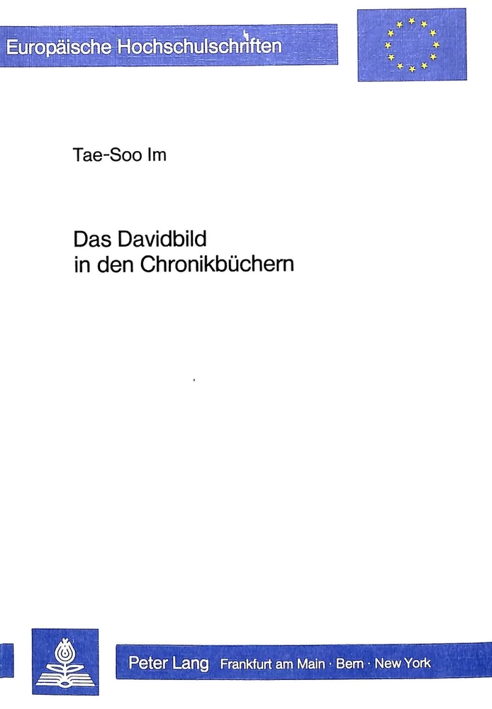 Title: Das Davidbild in den Chronikbüchern
