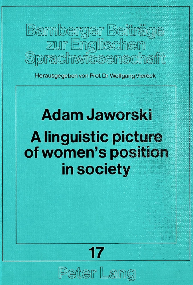 Title: A linguistic picture of women's position in society