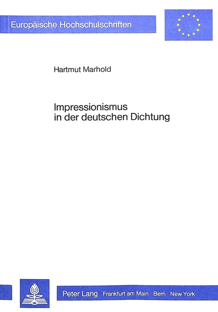 Titel: Impressionismus in der deutschen Dichtung