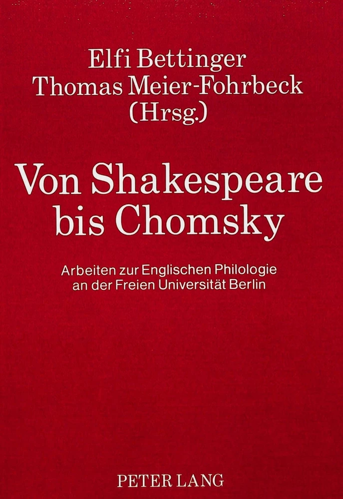 Titel: Von Shakespeare bis Chomsky
