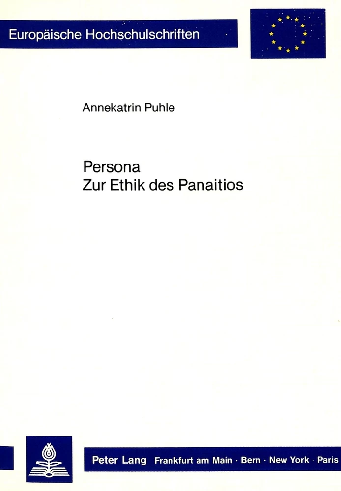Titel: Persona. Zur Ethik des Panaitios