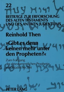 Titel: «Gibt es denn keinen mehr unter den Propheten?»