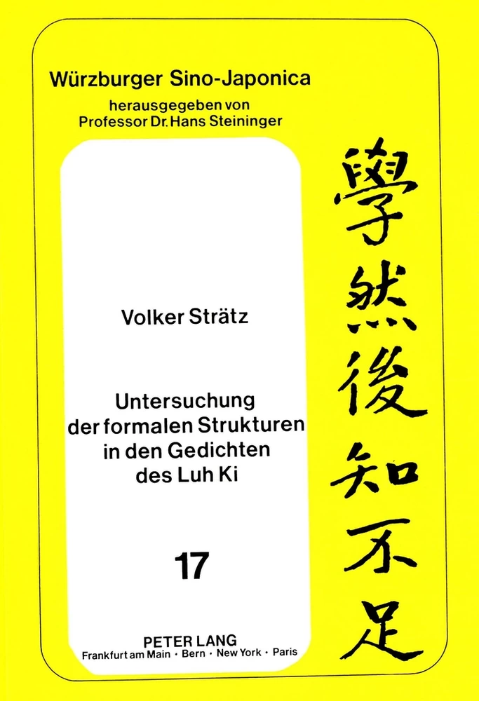 Titel: Untersuchung der formalen Strukturen in den Gedichten des Luh Ki