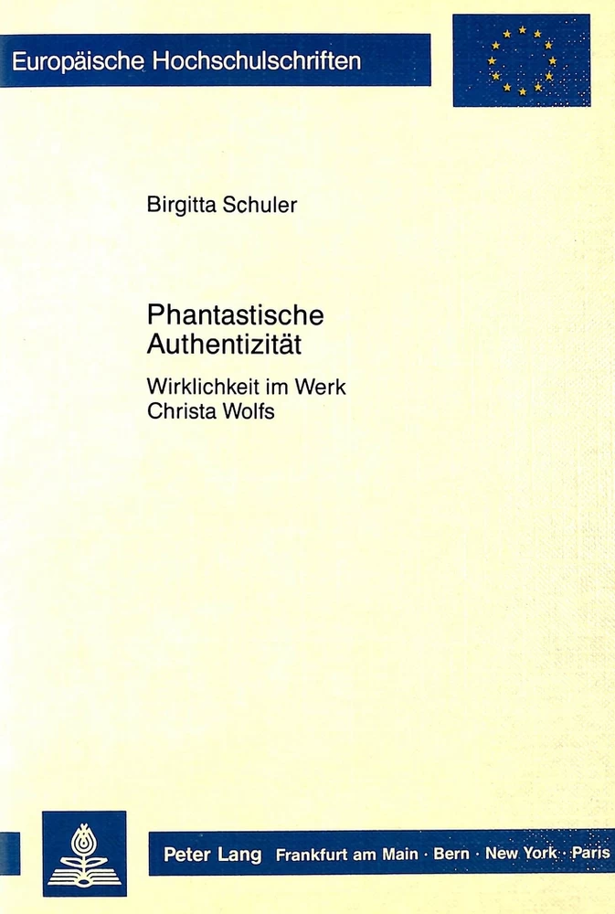 Title: Phantastische Authentizität
