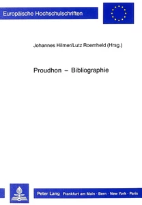 Title: Proudhon - Bibliographie