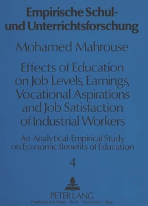 Title: Effects of Education on Job Levels, Earnings, Vocational Aspirations, and Job Satisfaction of Industrial Workers