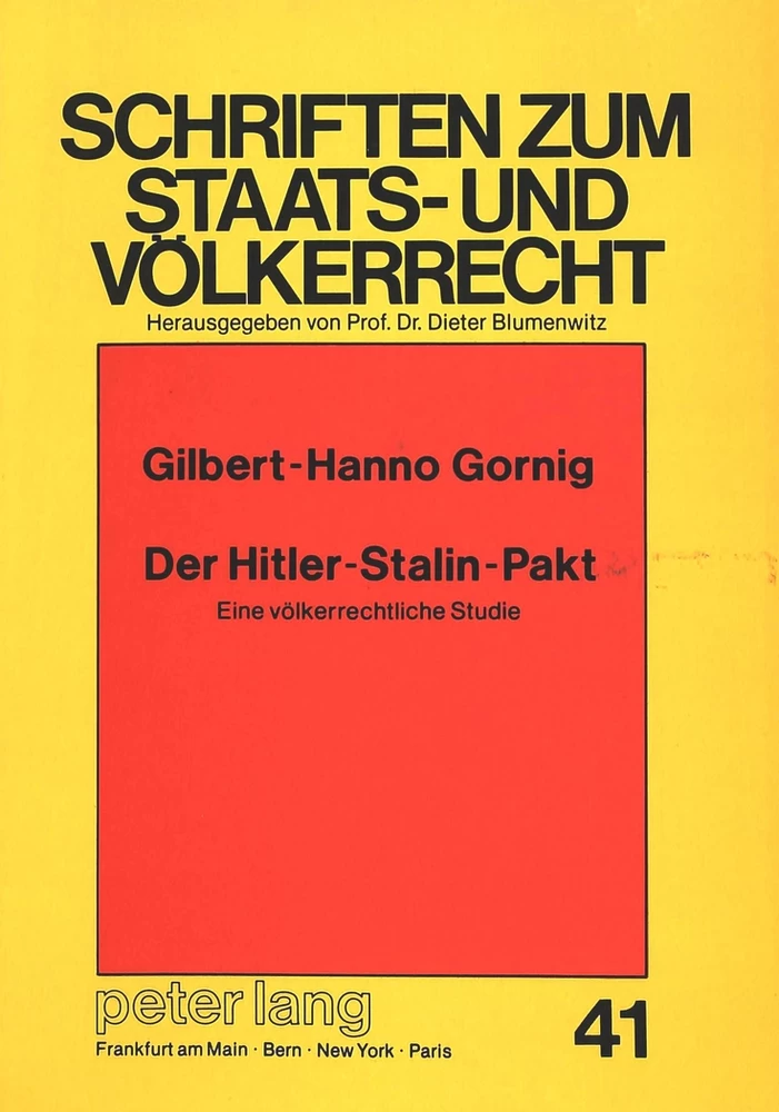 Titel: Der Hitler-Stalin-Pakt