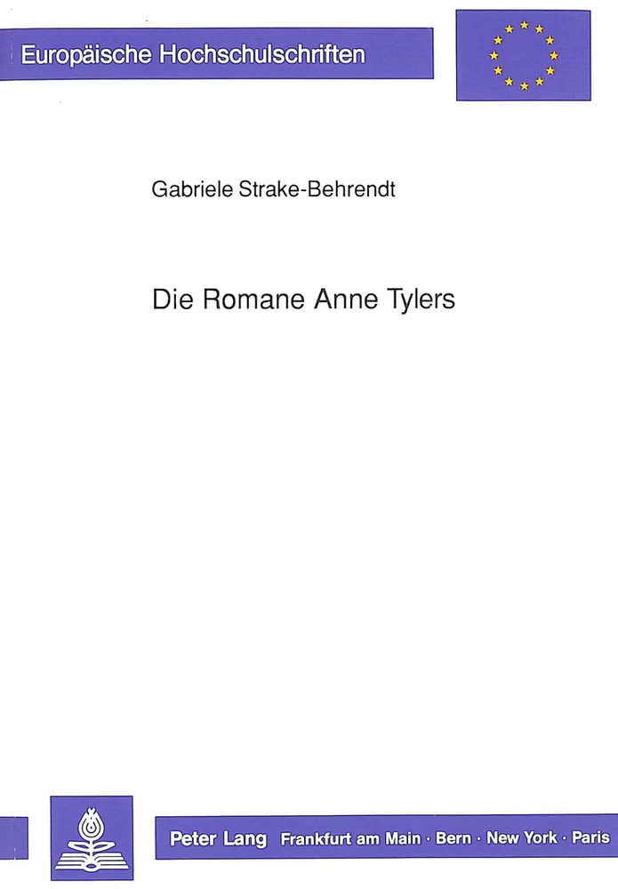 Titel: Die Romane Anne Tylers