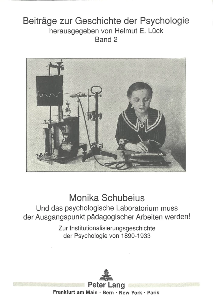 Titel: Und das psychologische Laboratorium muss der Ausgangspunkt pädagogischer Arbeiten werden!