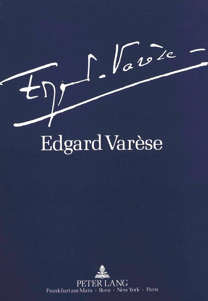 Titel: Edgard Varèse 1883-1965: Dokumente zu Leben und Werk