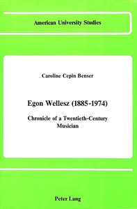 Title: Egon Wellesz (1885-1974)