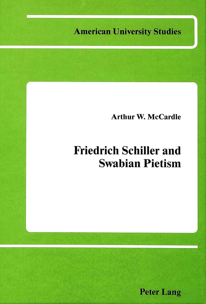 Title: Friedrich Schiller and Swabian Pietism