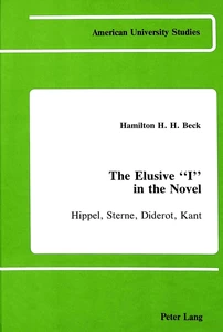 Title: The Elusive «I» in the Novel