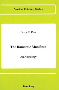 Title: The Romantic Manifesto