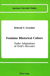 Title: Feminine Rhetorical Culture