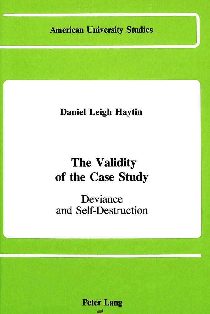 Title: The Validity of the Case Study