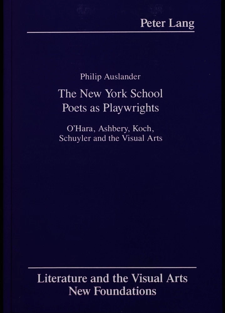 Title: The New York School Poets as Playwrights