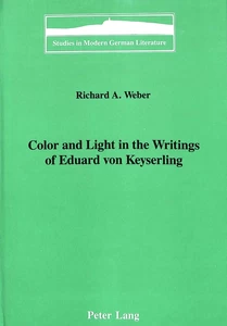 Title: Color and Light in the Writings of Eduard von Keyserling
