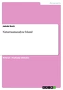 Title: Naturraumanalyse Island