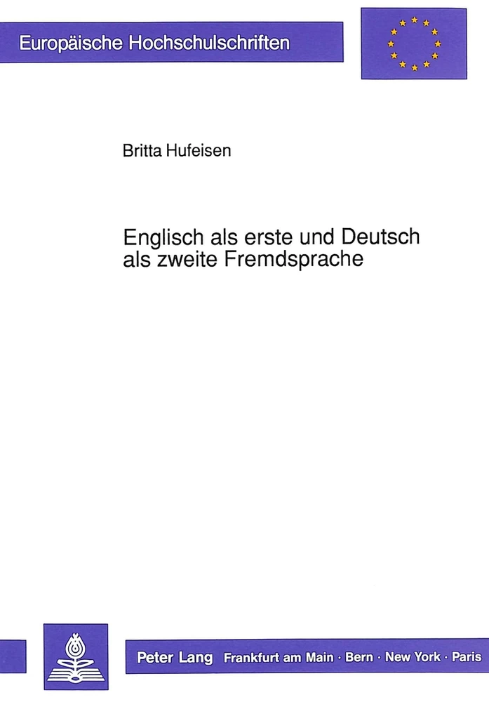 Titel: Englisch als erste und Deutsch als zweite Fremdsprache