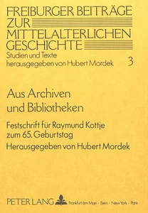 Title: Aus Archiven und Bibliotheken