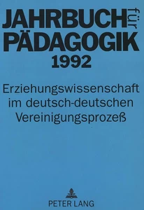 Title: Jahrbuch für Pädagogik 1992