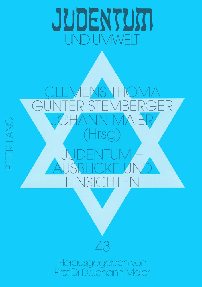 Titel: Judentum - Ausblicke und Einsichten