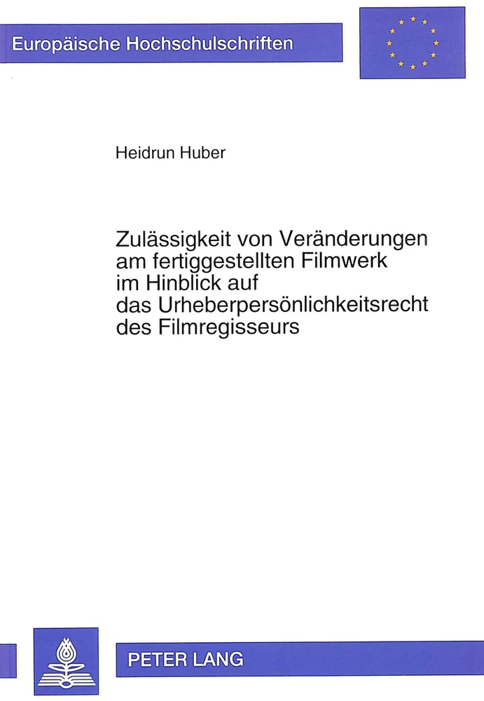 Titel: Zulässigkeit von Veränderungen am fertiggestellten Filmwerk im Hinblick auf das Urheberpersönlichkeitsrecht des Filmregisseurs