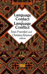 Title: Language Contact - Language Conflict