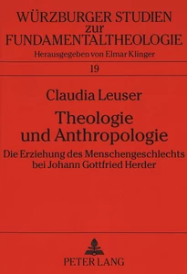 Titel: Theologie und Anthropologie