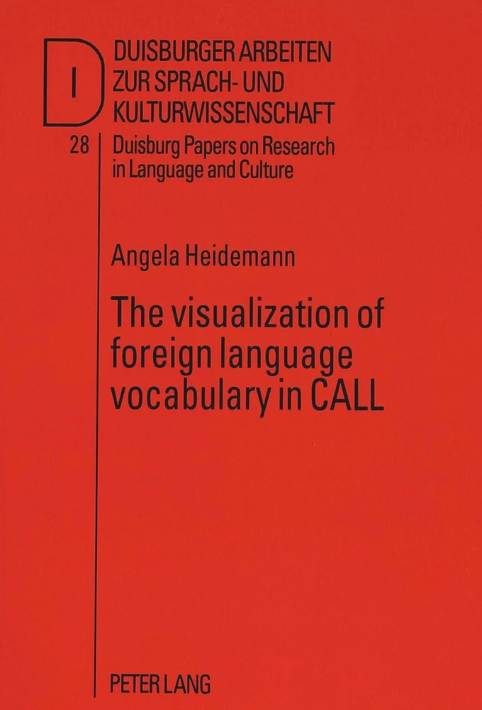 Title: The visualization of foreign language vocabulary in CALL